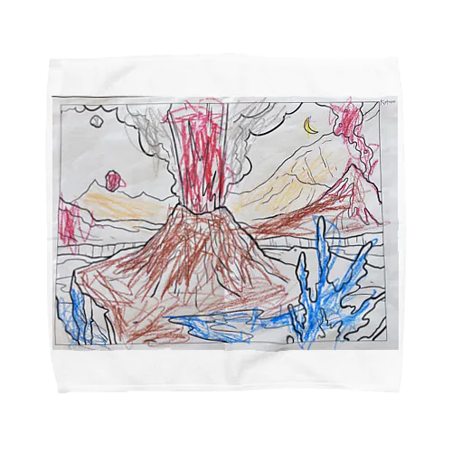 Volcano Towel Handkerchief