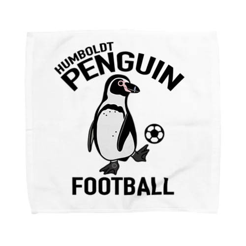 ペンギン・サッカー・PENGIN・イラスト・デザイン・Tシャツ・アニマル・フンボルトペンギン・スポーツ・動物・アイテム・グッズ・FOOTBALL Towel Handkerchief