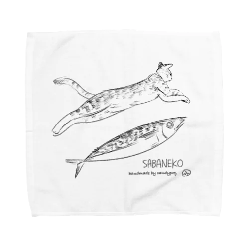 さばネコ Towel Handkerchief