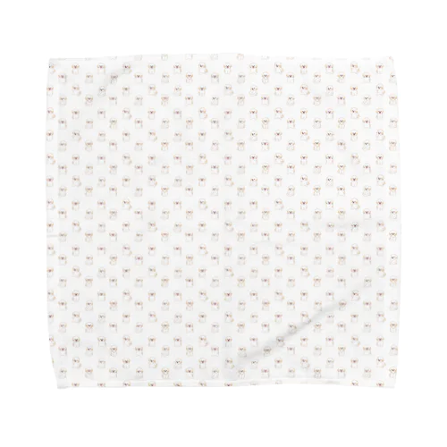 ふわもこりん(ドット柄） Towel Handkerchief