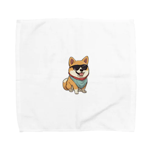 イカした柴犬 Towel Handkerchief