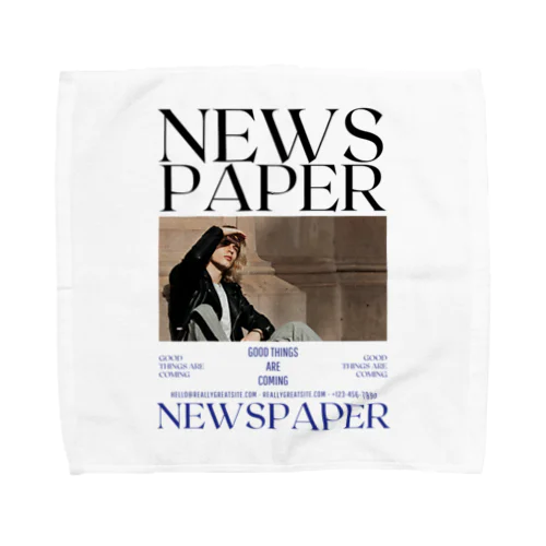 NEWS PAPER Towel Handkerchief
