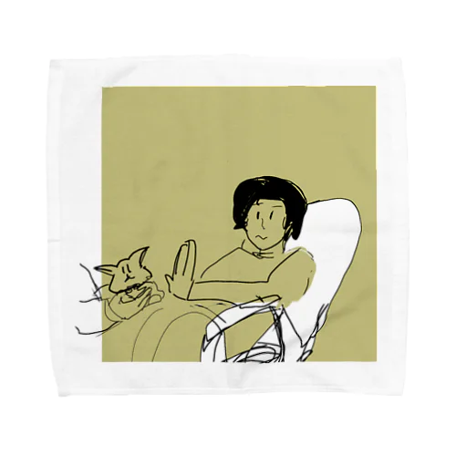 うさぎ えんりょ Towel Handkerchief