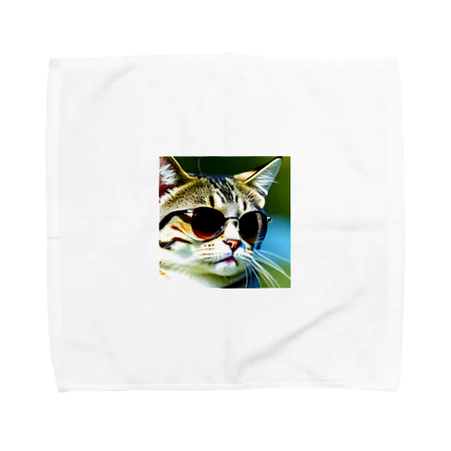 イカツイ猫さんのグッズ Towel Handkerchief