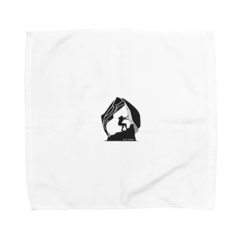 【BLUE NORTH】ボルダリングシルエットアート Towel Handkerchief