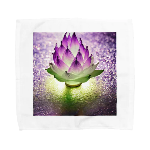 紫の蓮 Towel Handkerchief