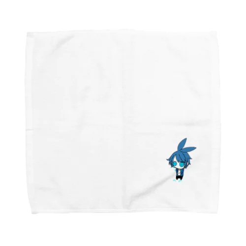 青い泣き虫うさぎ Towel Handkerchief