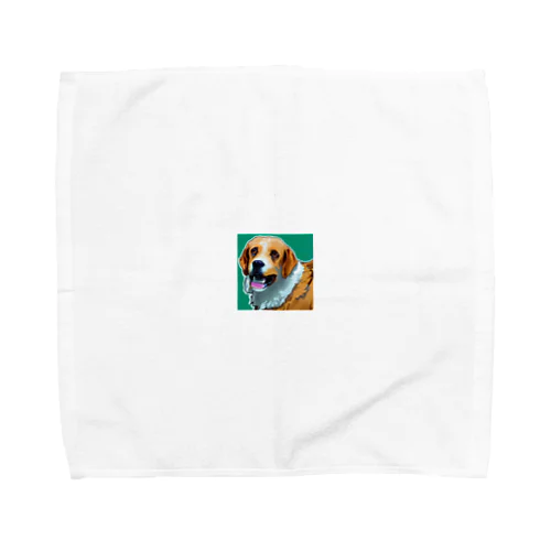 愛犬の笑顔 Towel Handkerchief