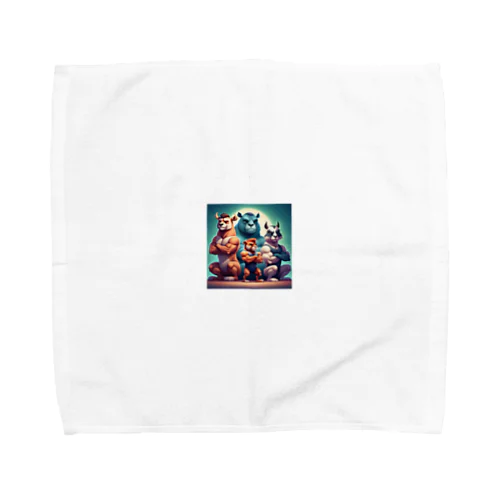 きんにくごはんアニマルズ❤✨ Towel Handkerchief