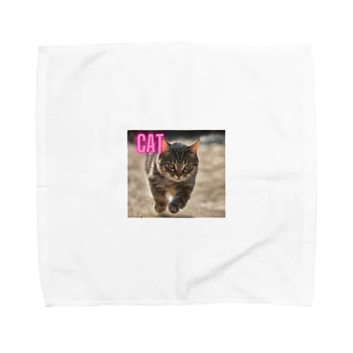 ピンクロゴCAT 狩猟風 Towel Handkerchief