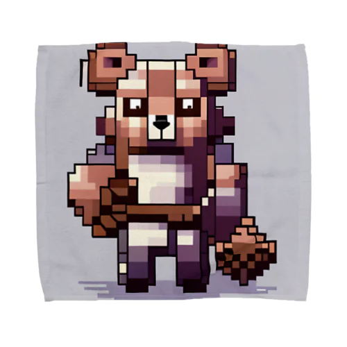 ドット絵ー動物戦士メカニック小熊 Towel Handkerchief