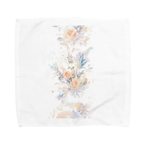 水彩画のナチュラルブーケ Towel Handkerchief