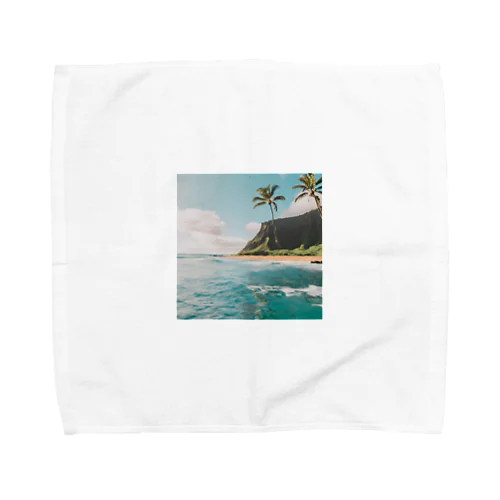 南国の海イラストグッズ Towel Handkerchief