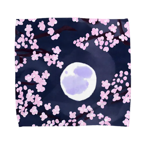 夜桜 Towel Handkerchief