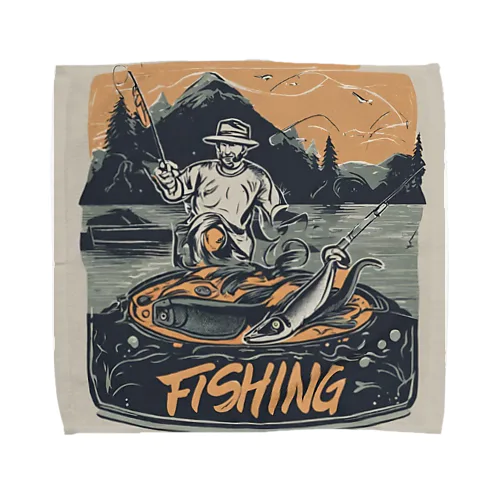 enjoy fishing yuu1994 Towel Handkerchief