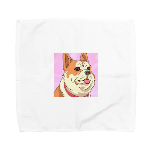 人懐こい犬 Towel Handkerchief