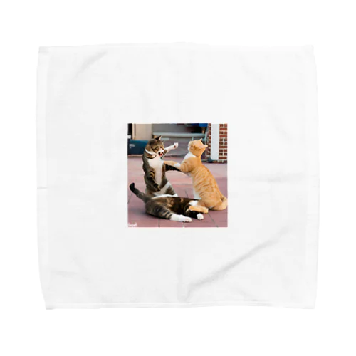 猫の喧嘩 Towel Handkerchief