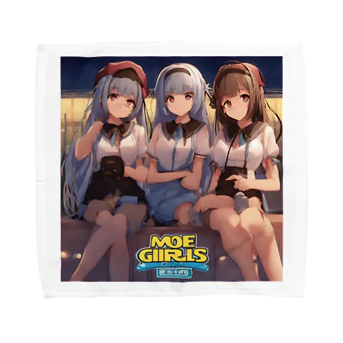 萌え系　癒し女子 Towel Handkerchief