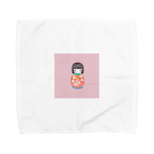 かわいいこけしのグッズ Towel Handkerchief