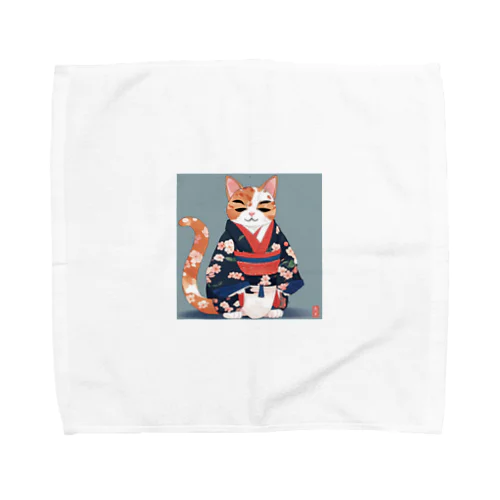 着物猫 Towel Handkerchief