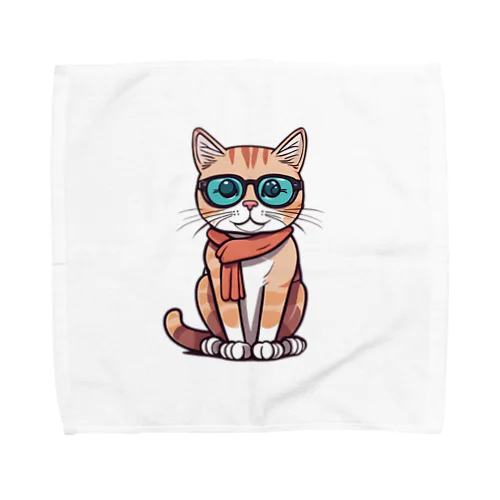 メガネ猫∥ Towel Handkerchief