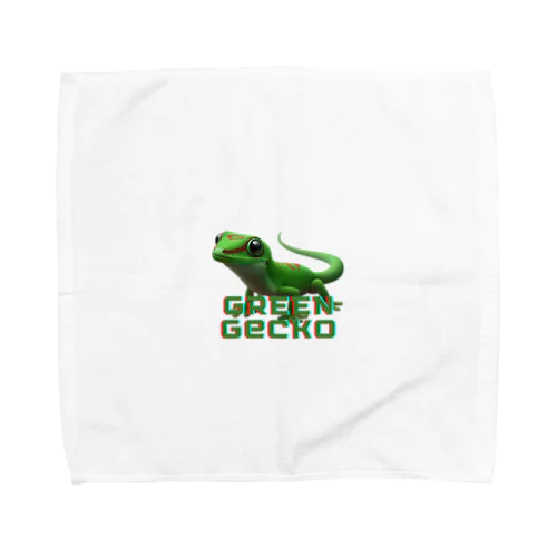 グランディスヒルヤモリ（green gecko） Towel Handkerchief