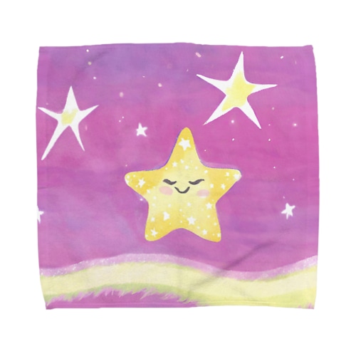 幸せを与えるキラキラ星 Towel Handkerchief