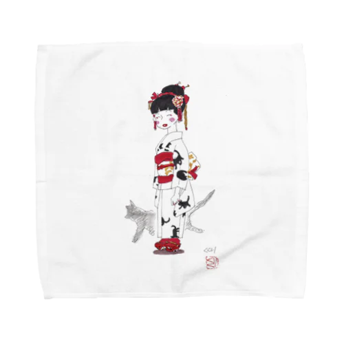 黒猫ちゃん Towel Handkerchief