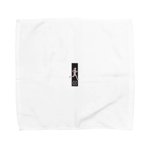 モダンでシンプルなランナーのシルエット Towel Handkerchief