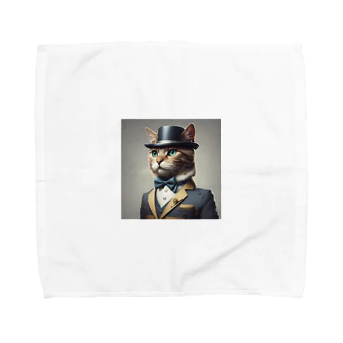 猫猫　紳士 Towel Handkerchief