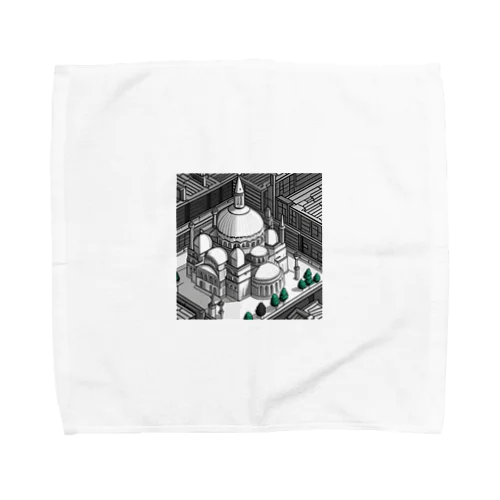 有名な観光スポットイメージ画像：イスタンブールのアヤソフィア（トルコ） Towel Handkerchief