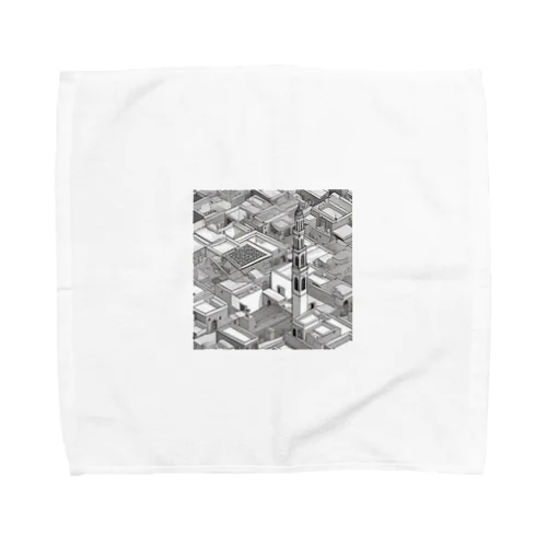 有名な観光スポットイメージ画像：モロッコのマラケシュ旧市街（モロッコ、マラケシュ） Towel Handkerchief