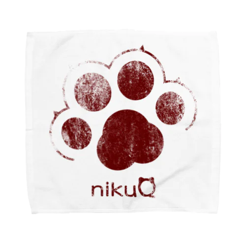 肉球をモチーフにしたオリジナルブランド「nikuQ」（猫タイプ）です タオルハンカチ