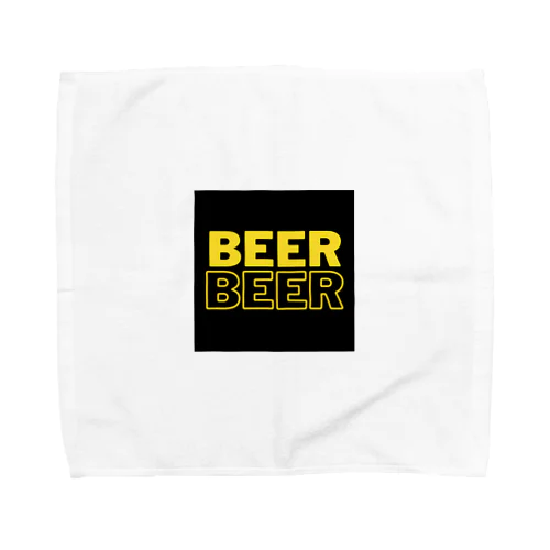 ビール＆ビール(黒) Towel Handkerchief