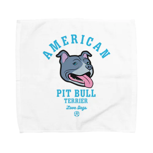 Love❤️Dogs（アメリカンピットブルテリア・青鼻） Towel Handkerchief