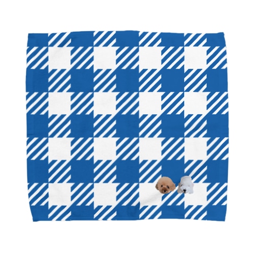 あおのチェック(てぃあらとうに) Towel Handkerchief