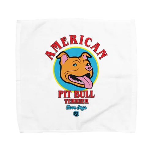 Love❤️Dogs（アメリカンピットブルテリア・オルタナティブ） Towel Handkerchief