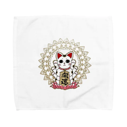 千手観音招き猫 Towel Handkerchief