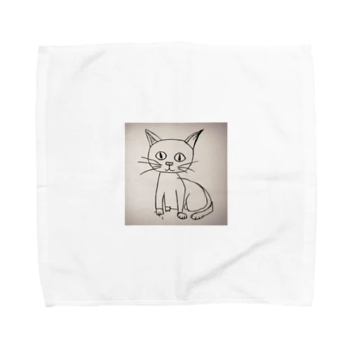 猫の絵 Towel Handkerchief