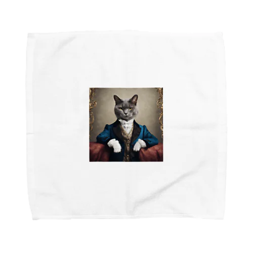 こっちを見る貴族ネコ4 Towel Handkerchief