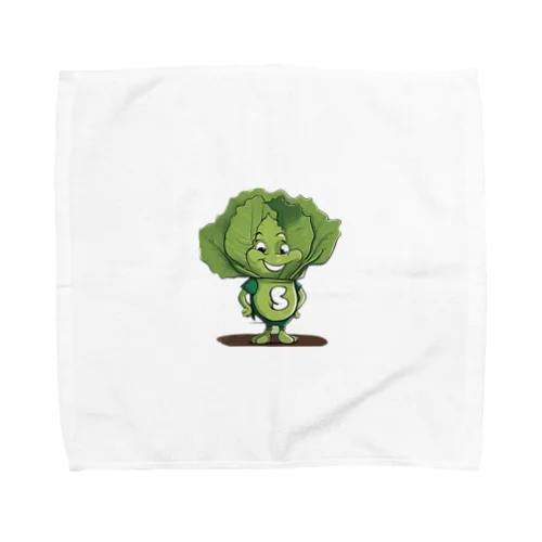 野菜キャラクター レタスのレオ Towel Handkerchief