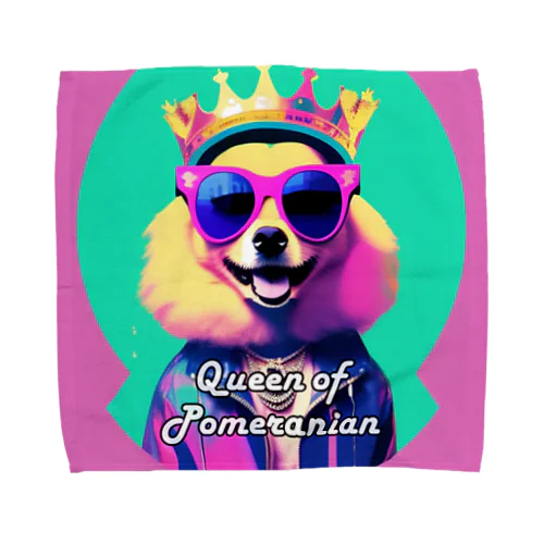 Queen of Pomeranianのポメラニアン タオルハンカチ