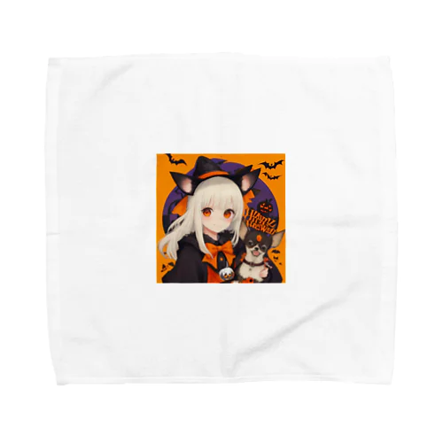 ハロウィンマジック★チワワ魔女のひらめき Towel Handkerchief