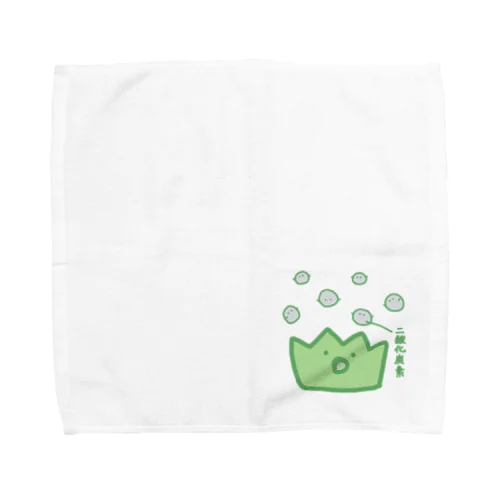 二酸化炭素を吸収する雑草 Towel Handkerchief