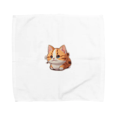 まん丸猫ちゃん Towel Handkerchief