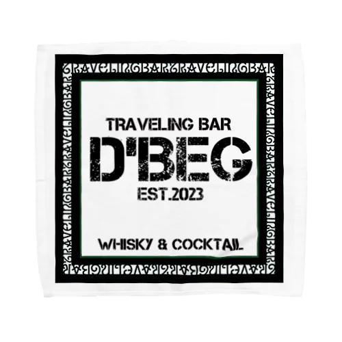 D'BEG Ver.モノクロ1 Towel Handkerchief