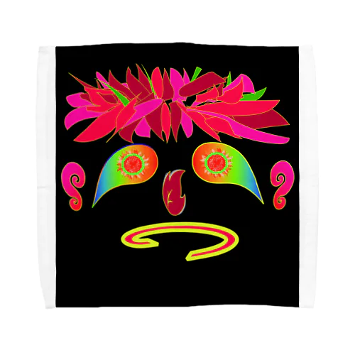 Leaf Face Art2 Towel Handkerchief