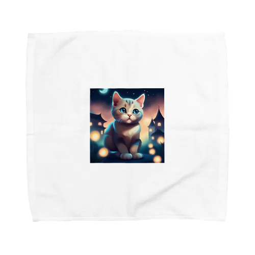 キュートキャットコーナー(Cute Cat Corner) Towel Handkerchief