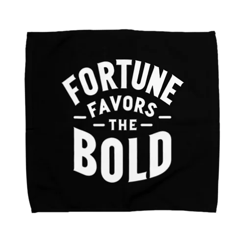 Fortune Favors The Bold タオルハンカチ