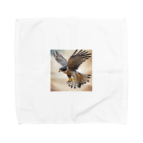カラカラ (Peregrine Falcon) タオルハンカチ